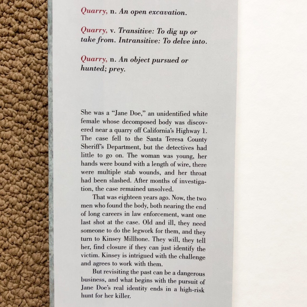 Q is for Quarry - Sue Grafton - Picture 3 of 5